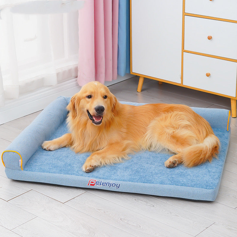 Removable Washable Sofa Dog Bed with Raised Sides